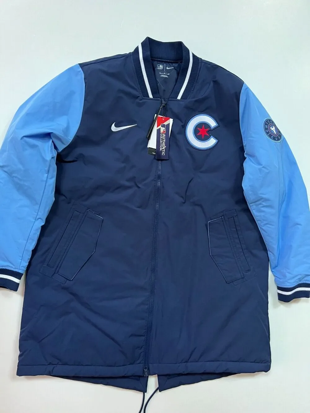 Nike Chicago Cubs Authentic Collection City Connect Dugout Jacket Men's Size XL